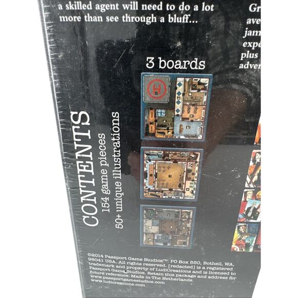Board Game Redacted Spy Espionage 2014 LudiCreations Brand New Factory Sealed - Picture 5 of 12